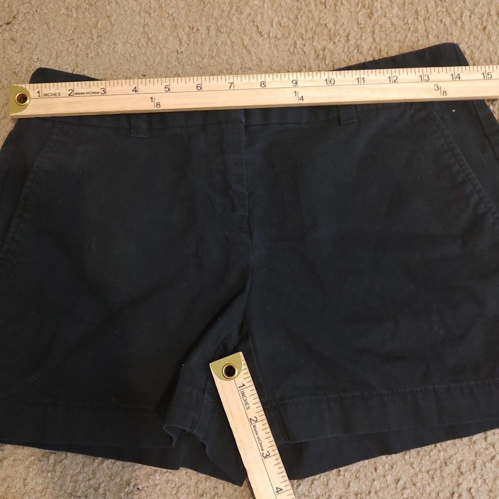 Ann Taylor LOFT Chino Shorts Womens 00 Black Excellent Mid Rise Original Fit